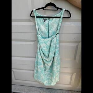 Chic Mint Green Floral Dress - Brand Muse, Size 16
